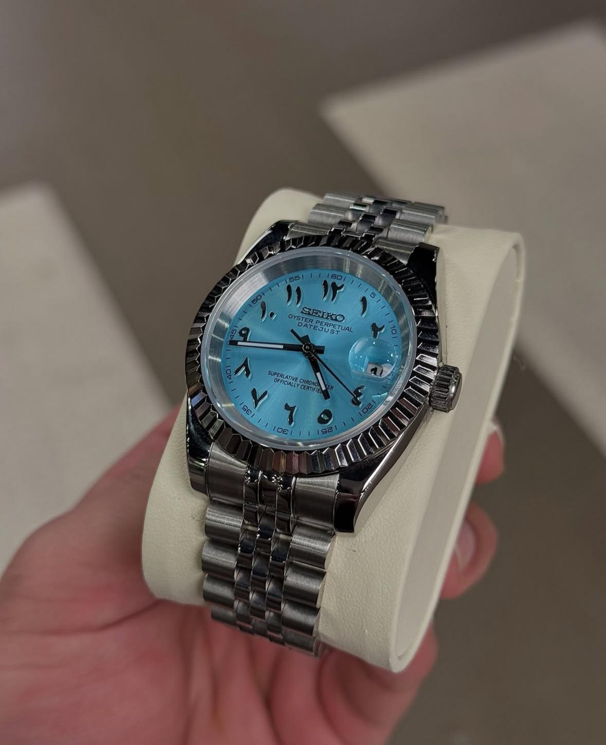 SEIKO DATEJUST - LYSEBLÅ DIAL