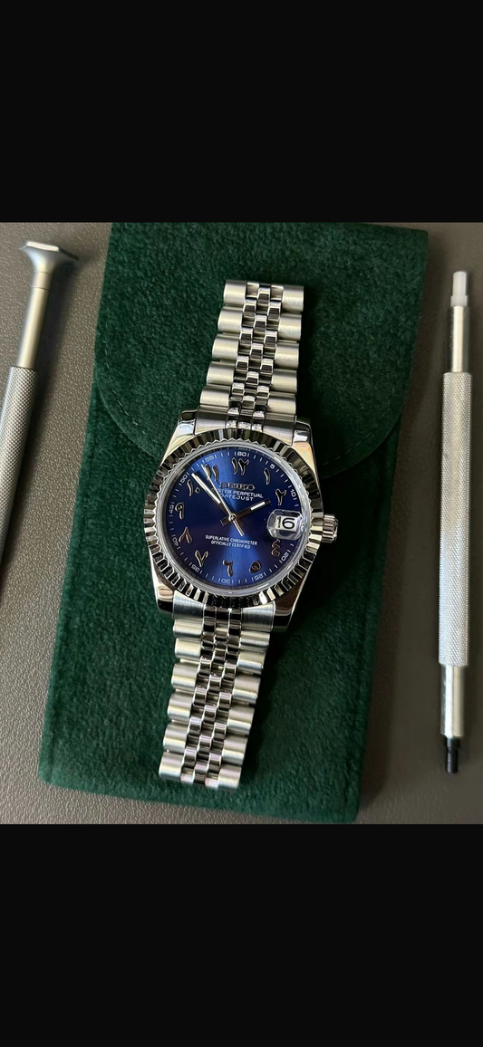 SEIKO DATEJUST - MØRKEBLÅ DIAL