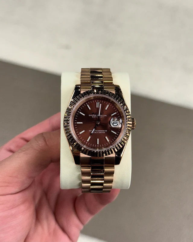SEIKO DATEJUST - CHOCOLADE FARVE DIAL