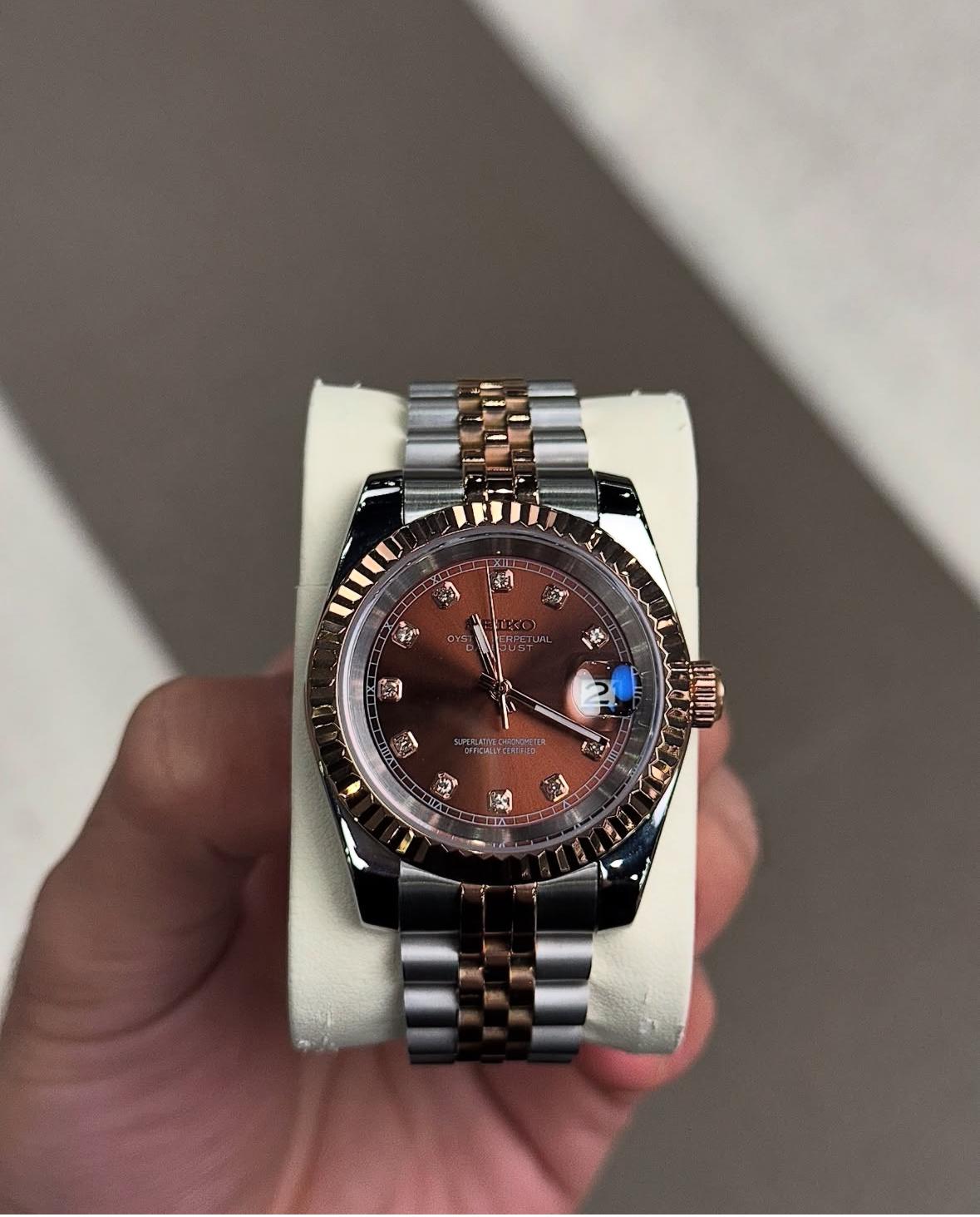 SEIKO DATEJUST - BRUN DIAL